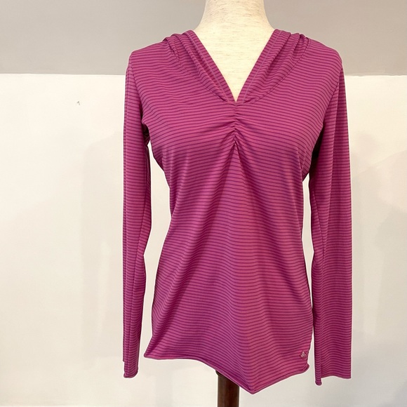 Prana Tops - prAna purple hooded yoga top size S
